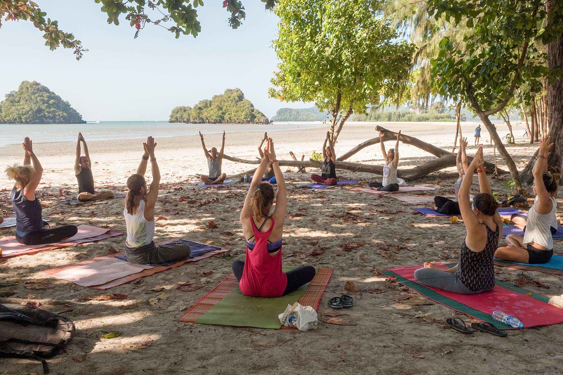 Beach Yoga at Ao Nang, Krabi - Yoga Balance Thailand